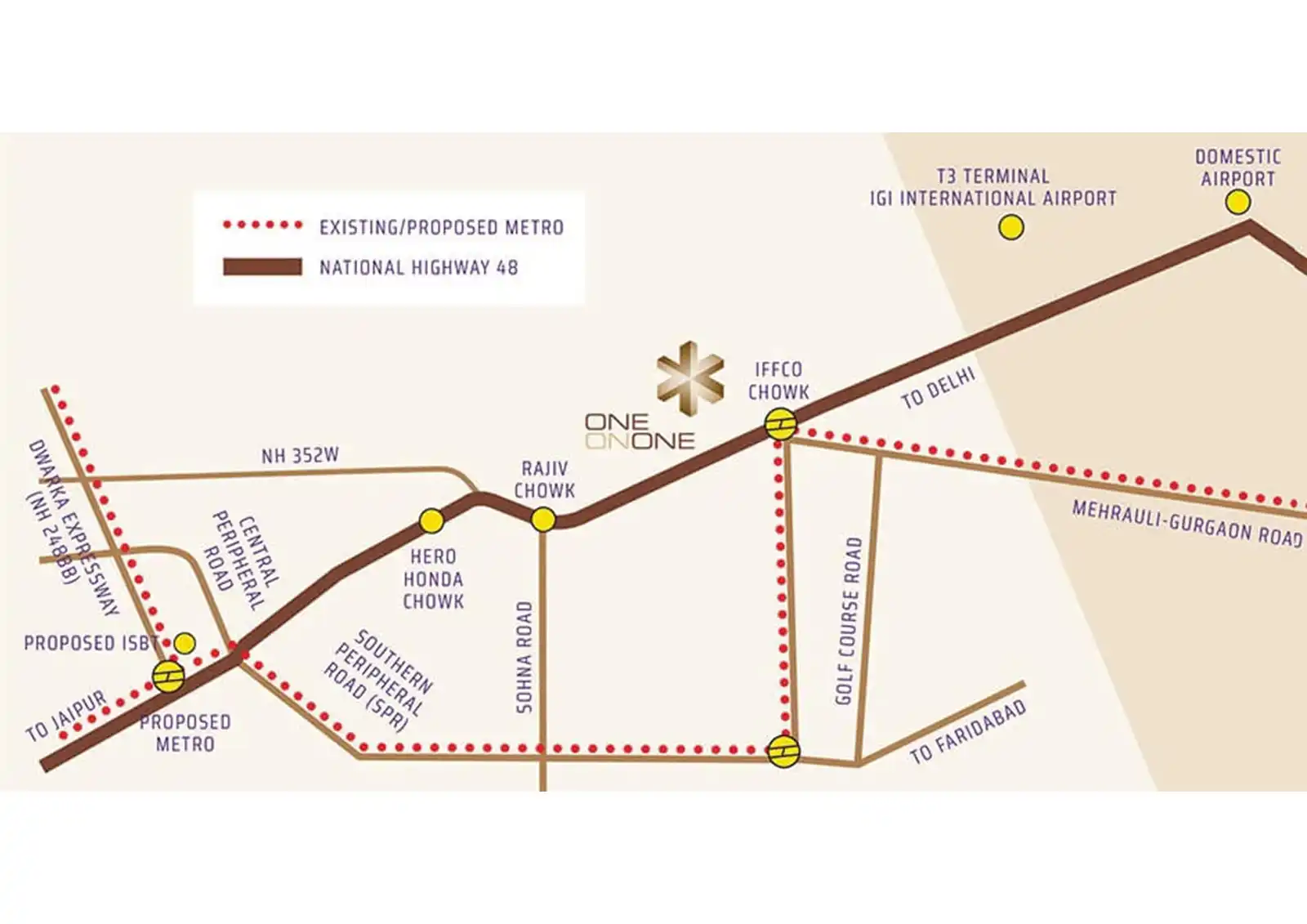 location-map-Vatika One On One -Commercial Property in Gurgaon